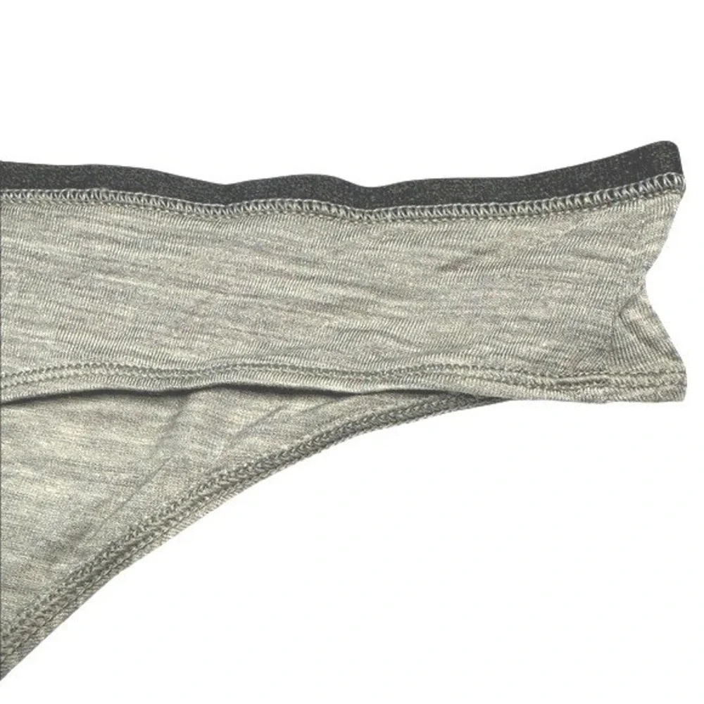 NEW Allbirds Trino Thong Boulder Grey Women Merino Wool‎ Tencel Underwear 3X